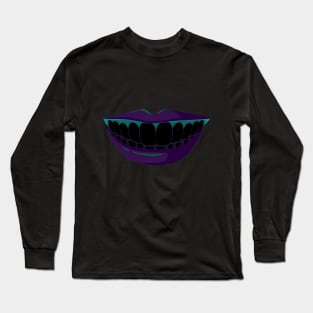 Black lips Halloween smile Vintage Gift Long Sleeve T-Shirt